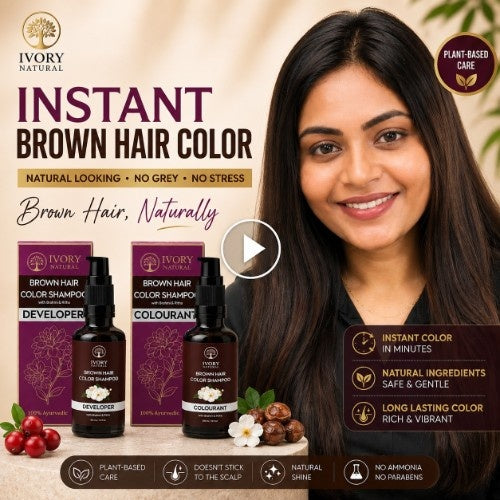 Video of Ivory Natural Brown Hair Color Shampoo