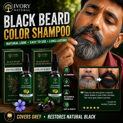 Video of Ivory Natural Black Beard Color Shampoo