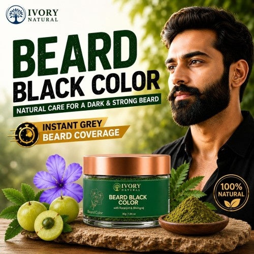 Video of Ivory Natural Beard Black Color